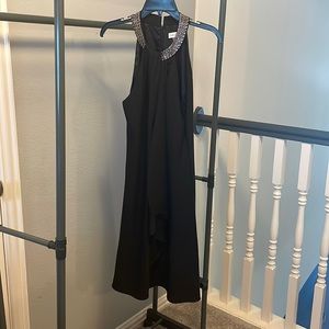Calvin Klein black dress size 6 with glitter neck